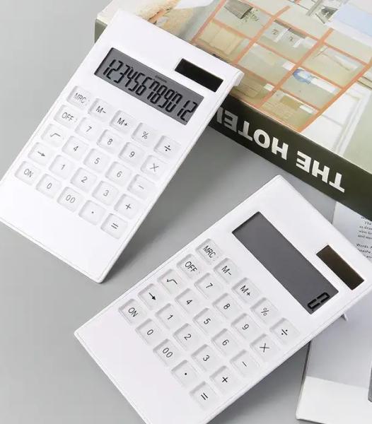 Calculatrice solaire à 12 chiffres, empreinte de calculatrice promotionnelle avec votre logo